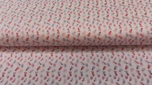 Cotton Fabric In Pink And Lilac Print - 5.25 - Christina's Fabrics Online Superstore.  Shop now 