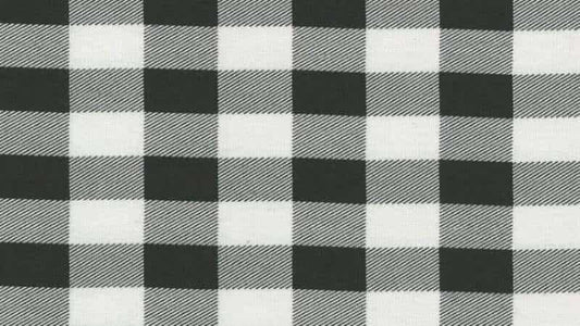 Cotton Fabric In White With A Buffalo Plaid Print - CHRISTINA'S FABRICS GREAT PRICES QUALITY FABRICS.  Shop now 