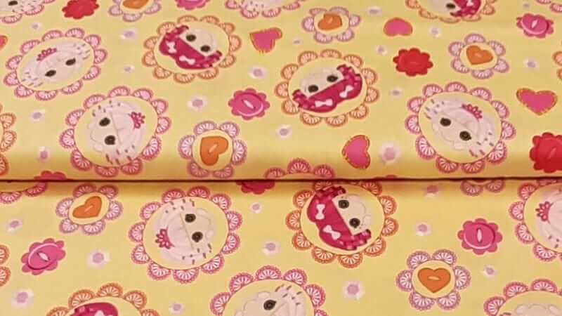 Cotton Fabric In Yellow Childrens Print - Christina's Fabrics - Online Superstore.  Shop now 
