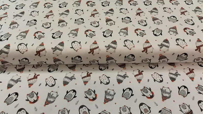Cotton Fabric In a Winter Penguin Print - Christina's Fabrics - Christina's Fabrics Online Superstore.  Shop now 