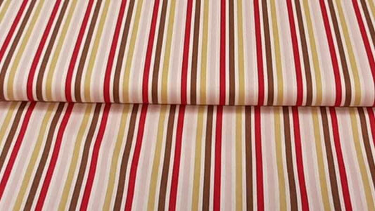 Cotton Fabric in A Multi Colored Striped Print - Christina's Fabrics - Online Superstore.  Shop now 
