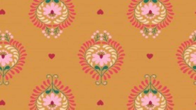 Cotton In Orange Floral Print - Christina's Fabrics (1 left) - Christina's Fabrics - Online Superstore.  Shop now 
