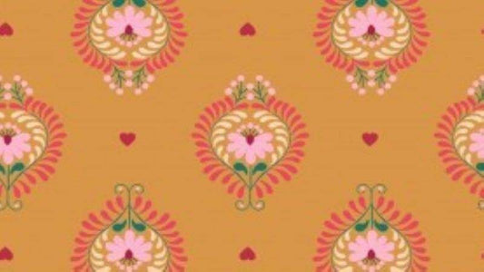 Cotton In Orange Floral Print - Christina's Fabrics (1 left) - Christina's Fabrics - Online Superstore.  Shop now 