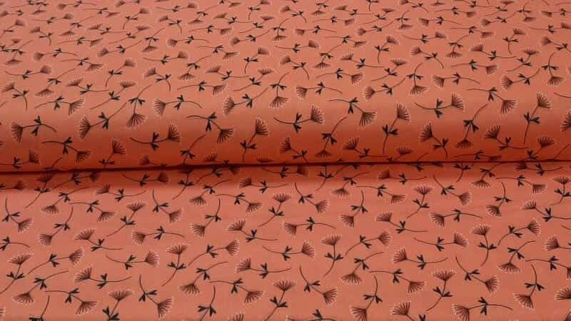 Double Gauze Fabric In A Grapefruit Pink - Christina's Fabrics Online Superstore.  Shop now 