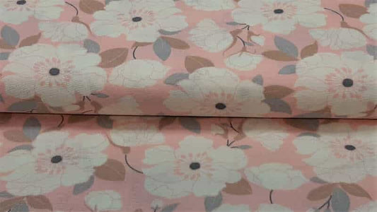 Double Gauze Fabric in Pink Floral - $3.95 - Christina's Fabrics Online Superstore.  Shop now 