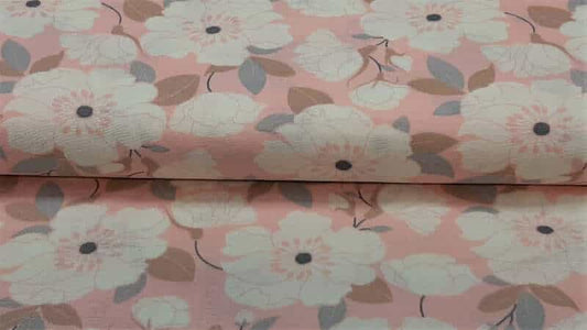 Double Gauze Fabric in Pink Floral - Christina's Fabrics Online Superstore.  Shop now 