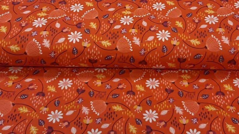 Double Gauze Fabric in Rusty Orange Print- $3.95 - Christina's Fabrics Online Superstore.  Shop now 