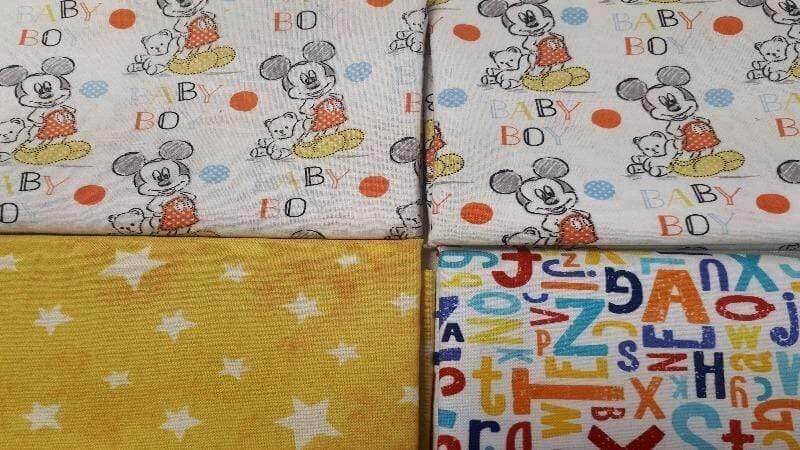 Fat Quarter Bundle, Mickey Baby Boy, Christina's Fabrics - Christina's Fabrics - Online Superstore.  Shop now 