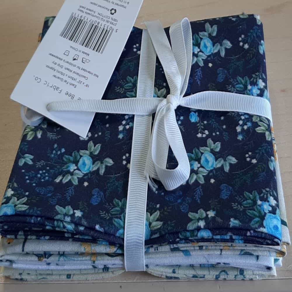 Fat Quarter Bundle | Navy and Blue | Floral - Christina's Fabrics - Online Superstore.  Shop now 