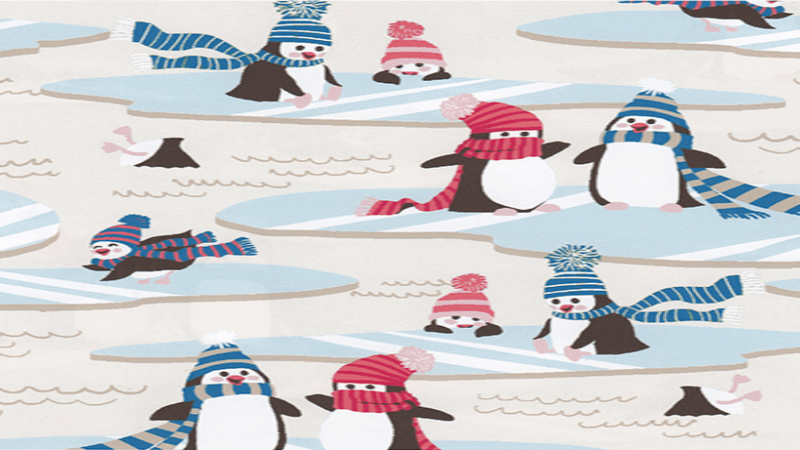 Flannel Fabric Light Blue Penguins Print - Christina's Fabrics - Online Superstore.  Shop now 