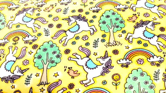 Flannel Fabric With A Unicorn Print - Christina's Fabrics Online Superstore.  Shop now 
