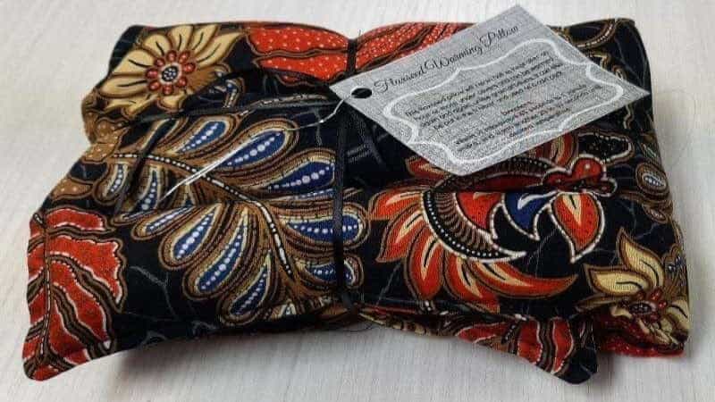 Flaxseed Warm Or Cold Pack | Black Floral Print - CHRISTINA'S FABRICS GREAT PRICES QUALITY FABRICS.  Shop now 