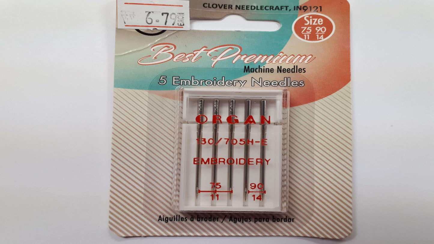 Machine Sewing Needles - Embroidery 75/11 - 90/14 - Christina's Fabrics - Online Superstore.  Shop now 