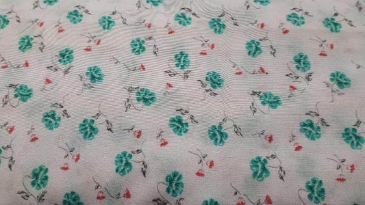Polyester Fashion Fabric In White With A Floral  Print - Christina's Fabrics - Online Superstore.  Shop now 