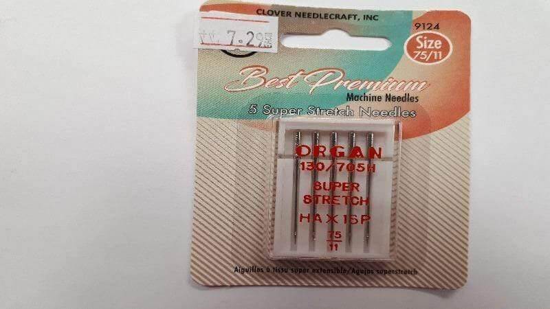 Sewing Machine Needles- Super Stretch 75/11 - Christina's Fabrics - Online Superstore.  Shop now 