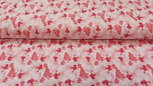 Woven Cotton, Watercolour Blossoms, Coral on Blush - $5.25 - Christina's Fabrics Online Superstore.  Shop now 