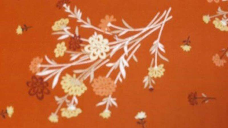 Cotton Fabric In a Spicy Orange Floral - Just $3.50! Christina's Fabrics - Online Superstore Shop now 