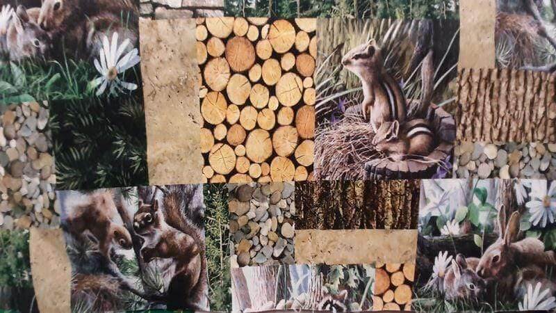 Cotton Fabric With Animals of the Forest Print - Just $4.25! Christina's Fabrics - Online Superstore Shop now 